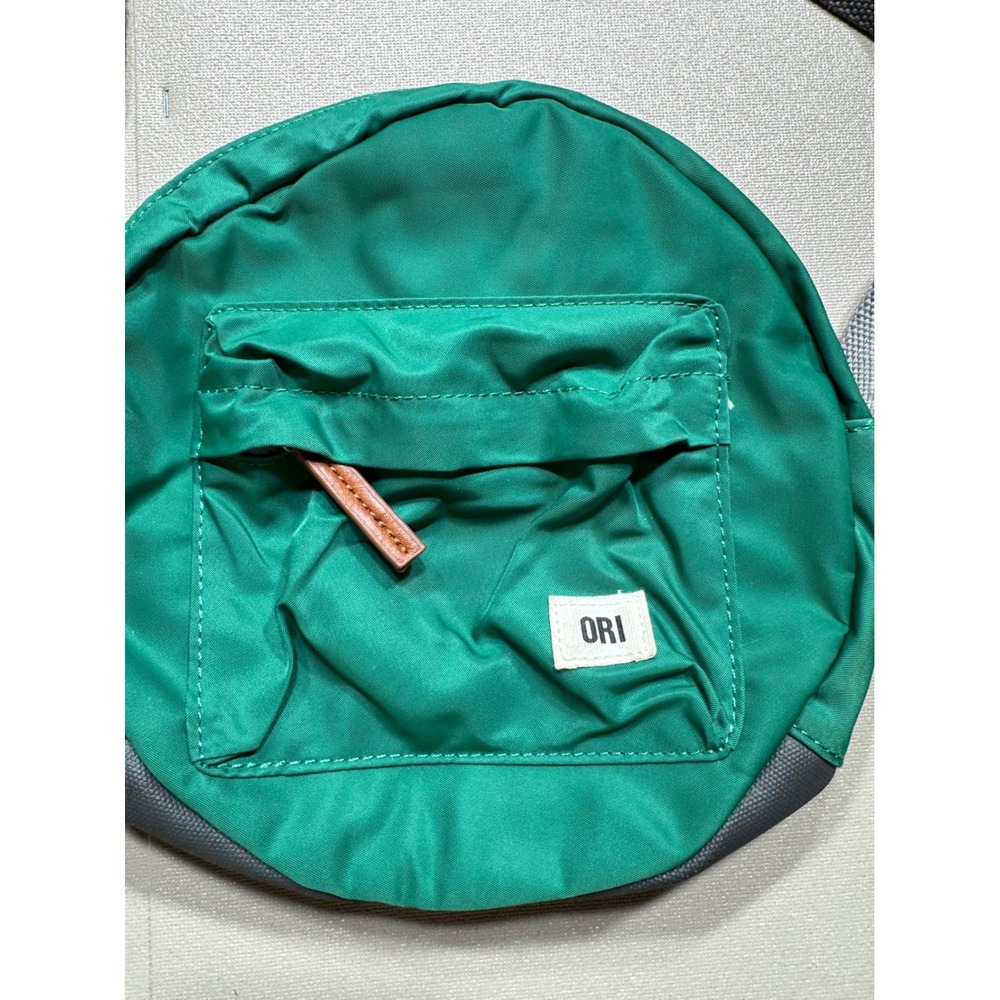 ORI London Bag Company Green Round Nylon Crossbody Bag Circular Quilted Small - Picture 2 of 9